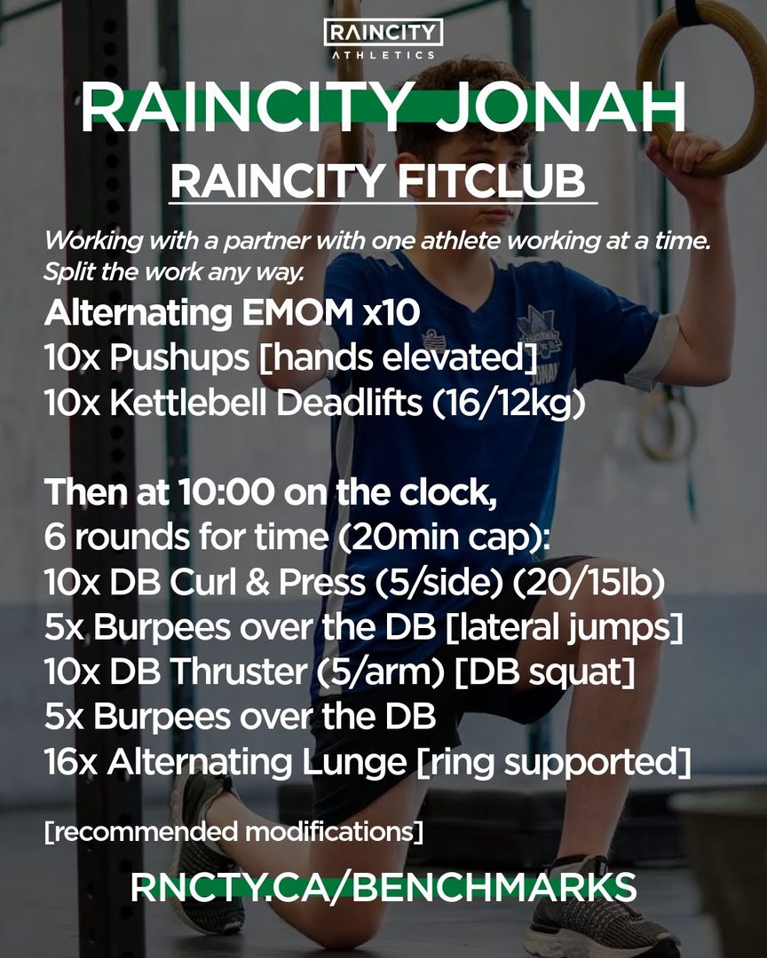 Raincity Jonah — Fit Club